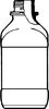 Vierkantflaschen Enghals 1000ml Vierkantflaschen Enghals, 1000 ml, GL 45, ohne Ausgussring und...