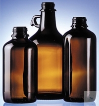 Enghals-Flaschen rund 2500ml Enghals-Flaschen, rund, Braunglas, mit Ausgießring und...