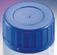 Bouchon d'originalité PP, bleu pour bouteilles carrées 1000 ml, col large, GL 60 UE = 10 pièces