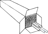 Capillary tubes, made from DURAN tubing, assortment of 20 sizes between 4 and 9 mm, total weight...