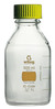 witeg Laborflaschen 500 ml GL 45 Boro 3.3, klar gelb graduiert gelbe Kappe witeg Laborflaschen,...