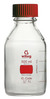 witeg Laborflaschen 500 ml GL 45 Boro 3.3, klar rot graduiert rote Kappe witeg Laborflaschen, 500...