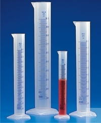 Messzylinder PP 2000ml hohe Form blau graduiert Messzylinder, PP, 2000 ml : 20 ml, hohe Form,...
