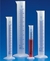Measuring cylinder PP 10ml tall form blue grad. Measuring cylinder, PP, 10 ml : 0,2 ml, tall...