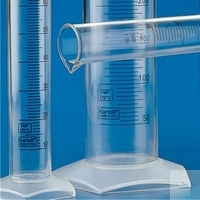 Messzylinder PMP 10ml hohe Form blau graduiert Messzylinder, PMP, 10 ml, hohe Form, Außen-Ø 13,5...