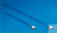 Buretten, (PMMA) DIN B 25 ml:0.1, tolerantie 0.04, met rechte PTFE stopkraan, PU = 5 stuks