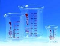 Griffinbecher 800 ml PMP glasklar Griffinbecher, 800 ml, PMP, farbig graduiert, glasklar