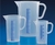 Messbecher 250 ml PP erhaben blau graduiert Messbecher, mit Henkel und Ausguss, transparent,...