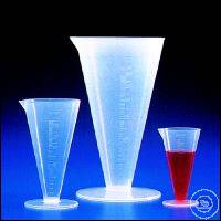 Messbecher PP 1000ml konisch Messbecher, PP, 1000 ml, konisch, transparent, Graduierung 20 ml,...