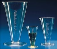 Messbecher PMP 500ml konisch Messbecher, PMP, 500 ml, konisch, glasklar, Graduierung 10 ml, mit...