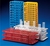 Test tube rack Ø16mm PP red Test tube racks, PP, dismountable, 60 holes, autoclavable up to...