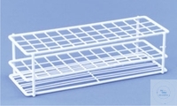 Test tube racks, steel wire, PE coated white, compartment size 20 x 20 mm, for 24 pcs. test...