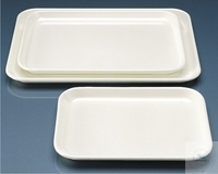 Plateau à instruments, MF, forme plate, blanc, 240 x 180 mm, hauteur 17 mm