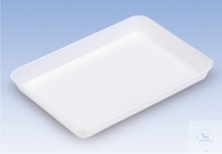 Tray 355 x 255 x 40 mm white HDPE Tray, 3000 ml, outer dimensions: 355 x 255 x 40 mm, inner...