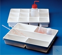 Tray PVC 304x404x64mm 5 compartments Tray, PVC, suitable for drawers, 5 compartments, 304 x 404 x...