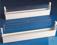 Holder for slides, ABS / PS, 100 slides in size 76 x 26 mm, dimensions 360 x 38 x 100 mm