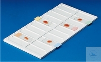 Slide tray PVC 190x340x8mm Slide Tray, PVC, for 20 Slides 76 x 26 mm, Dimensions 190 x 340 x 8 mm