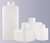 Vierkantflasche 1000 ml Enghals HDPE Vierkantflasche, Enghals, 1000 ml, GL 32, Höhe 187 mm, mit...