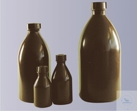 FLESSEN EH PE-LD BRUIN COMPLETE 1000ml FLESSEN MET SMALLE HALS, PE-LD, BRUIN COMPLEET MET...