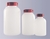 Flaschen Weithals PE-HD rote Kappe 250ml Weithalsflasche, 250 ml, rund, PE-HD, A-Ø 64 mm, Höhe...