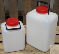 BALLON 10L VIERKANT WH BALLON, PE, VIERKANT, WIJDE HALS, MET SCHROEFAANSLUITING, INHOUD 10 LITER