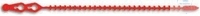 SNELSPANNERS PLASTIC ZAKKENSLUITING, ROOD, LENGTE 100 MM, BREEDTE 50-180 MM, PAK = 100 ST.