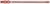 BAGFASTENERSMADE OF PLASTIC Bag closures made of plastic, lightning ties, red, Length 100mm,...