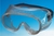 Laboratory safety goggles, made of transparent plastic, without fans