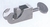 Stainless steel hook sleeve Hook-bosshead, stainless steel, for bar Ø 13 mm