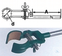 Stativklemme aus Edelstahl, bis 40mm Stativklemme, aus Edelstahl, Länge 150 mm, Spannweite bis Ø...