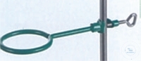 Ring mit Muffe, Ø 70 mm, geschlossen,  Länge 70 mm, rostfreier Stahl grün