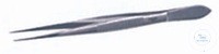 Pinzette, Länge: 160 mm, mit gerader Spitze, Edelstahl