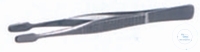 Pinzette für Deckgläser, Spitze 6 mm breit, Länge: 105 mm, aus Edelstahl