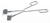 Flask and bottle tong Fisher Flask and bottle tong, Fisher, with plastic coating, for flasks and...