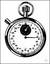 Stopwatch, Trackstar, Ø 53.5 mm Addition stopwatch, 0-15 minute counter, 1/10 second counter