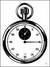 Stopwatch, Trackstar, Ø 53.5 mm Addition stopwatch, 0-60 minute counter