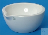 MÖRSER 25 ml GLAZEN PORSELEINEN MOERSER, 25 ML, Ø 60 MM, HOOGTE 32 MM, MET TUIT, GEGLAZUURD