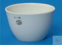 Creuset 25 ml, forme basse, 45x28 mm, porcelaine