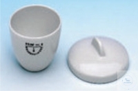 Tiegel 45ml Porzellan mittlere Form glasiert Schmelztiegel, Porzellan, 45 ml, Ø 50 mm, Höhe 40...