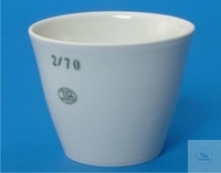 Tiegel 80ml Porzellan mittlere Form glasiert Schmelztiegel, Porzellan, 80 ml, Ø 60 mm, Höhe 48...
