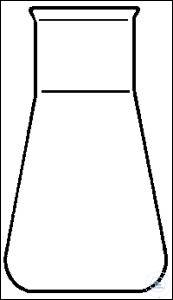 Erlenmeyerkolben 25 ml Weithals Erlenmeyerkolben, Weithals, aus Quarz, mit Bördelrand, DIN 12385,...