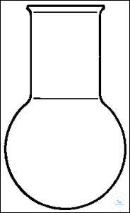 Rundkolben 1000 ml Weithals Kurzhals-Rundkolben, 1000 ml, Weithals, 130 x 200 mm, mit Bördelrand,...