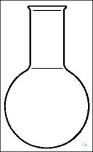 Rundkolben 1000ml Enghals Kurzhals-Rundkolben, 1000 ml, Enghals, 130 x 200 mm, mit Bördelrand,...