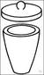 Crucible 30 ml tall form complete Quartz-Silica Crucible, tall form, complete with cover, 30 ml,...