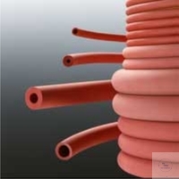 Gummi-Vakuumschlauch 4 x 4mm Gummi-Vakuumschlauch, Para HR 1374 Rot, Innen Ø 4 mm, Wandstärke 4 mm