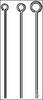 Inoculation loops chrome-nickel 1.5x70mm Inoculation loops 
