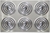 Lid with concentric ring cover set 6 pcs. BFC122 Lid with concentric ring cover set, 6 pcs.,...