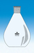 Verdampferkolben 100 ml NS 19/26 flacher Boden Verdampferkolben, Birnenform, 100 ml, NS 19/26,...