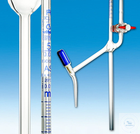 Micro buretten volgens Bang DIN AS 10 ml:0.02 met ventielafsluiter PTFE spindel, met houten voet...