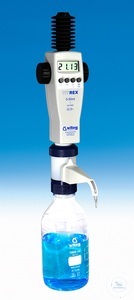 Burette digitale Titrex 2000, 0-50 ml:0,01 standard, avec mémoire (200 valeurs) avec software...